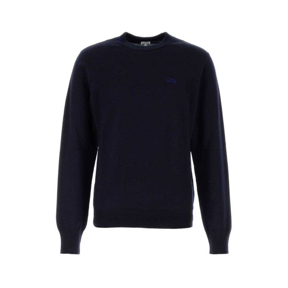 Loewe Men Midnight Blue Wool Blend Sweater